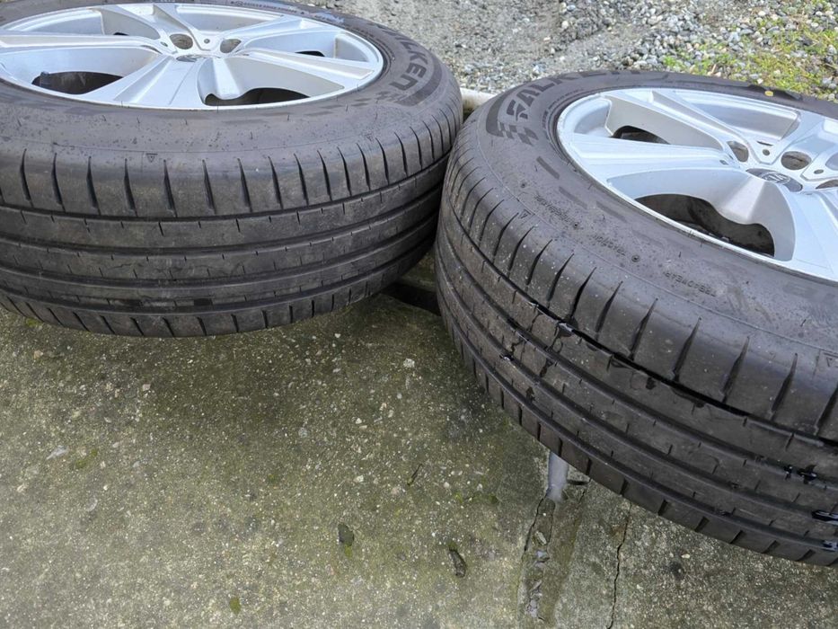Jante aliaj KIA 5x114.3 + cauciucuri vara aproape noi 2024 235/60r18