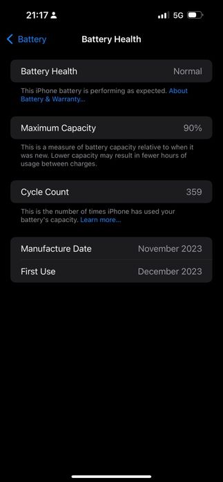 iPhone 15 Pro Max 256 Black Titanium impecabil,  ca nou, garanție