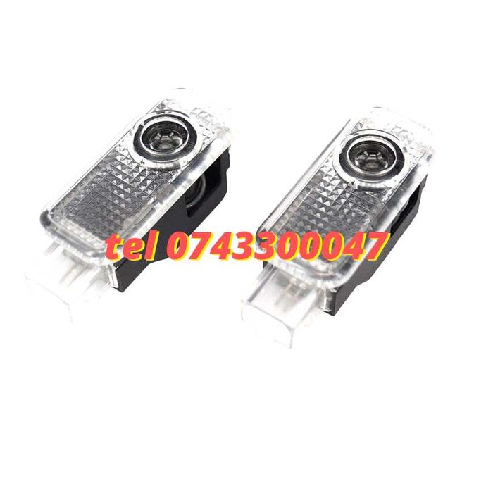 Set Lampi Led Holograme Proiectoare Logo Portiera Audi A3 A4 A5 A6 Q3