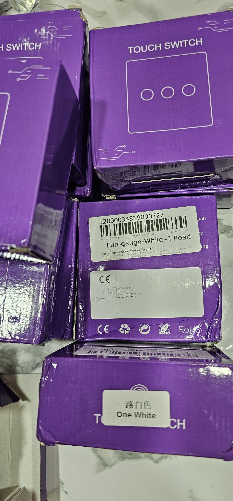 Intrerupator tactil inteligent cu wifi dublu