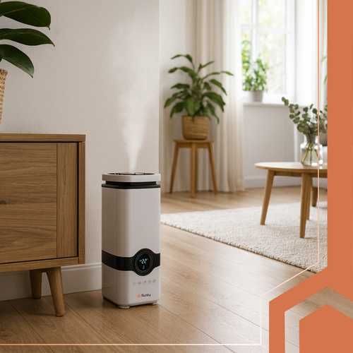 Ултразвуков овлажнител на въздуха с йонизация и ароматерапия Ruhhy