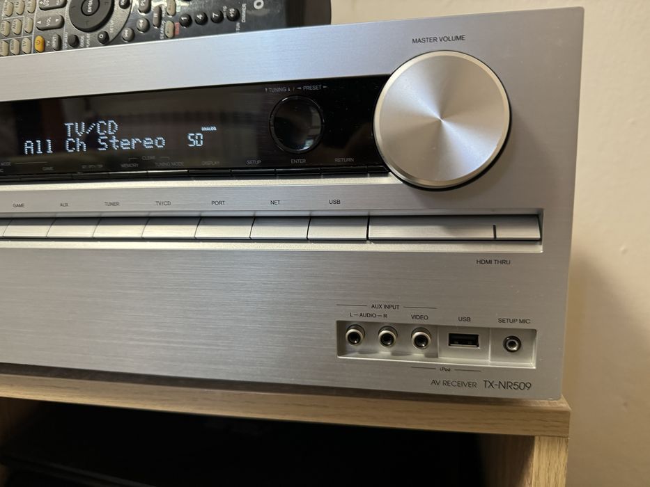 Onkyo TX-NR509 Като нов  Дистанционно