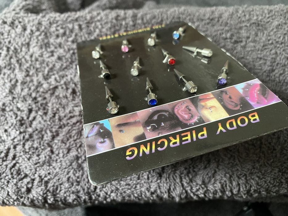 Body Piercing set 12 buc otel chirugical L316