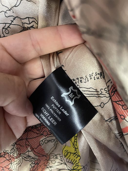 Мъжко Синьо Кожено Яке Aviatrix Пилотско Естествена Кожа Nike Jordan