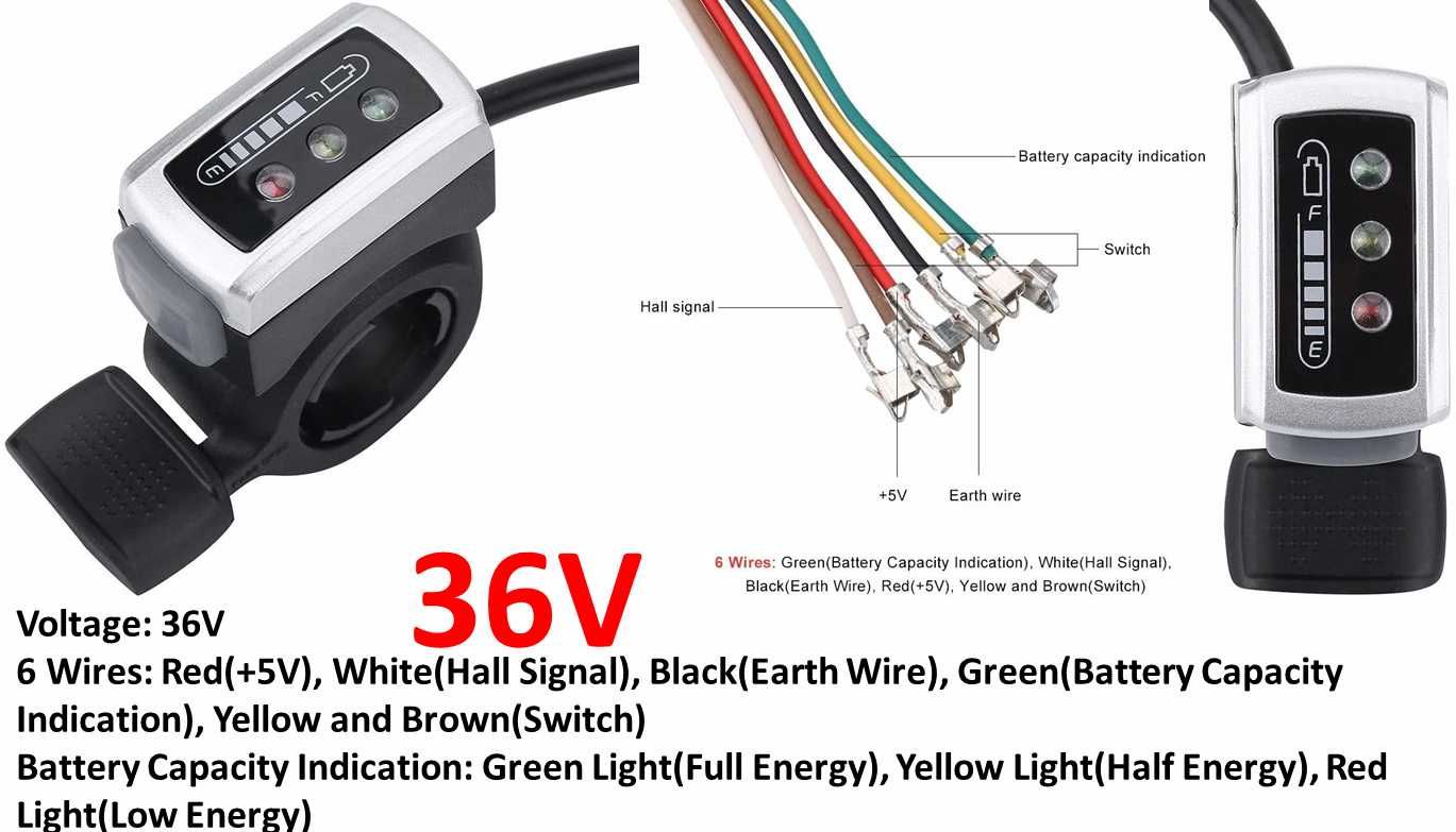 Acceleratie bicicleta electrica cu display 36V, L=160cm. Nou!