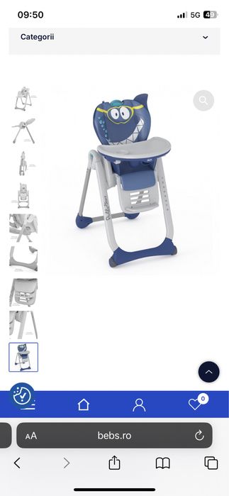 Scaun masa chicco polly 2 start