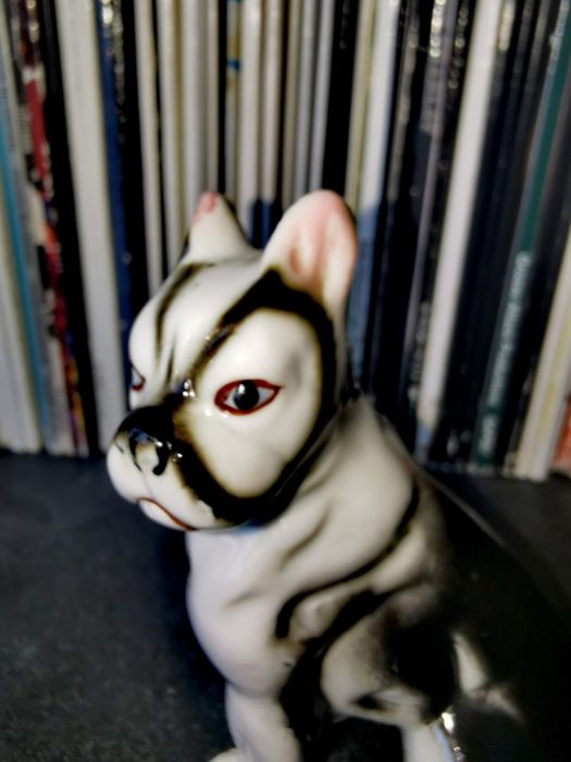 Антикварна декоративна рибка фигура на стойка рециклирани материали