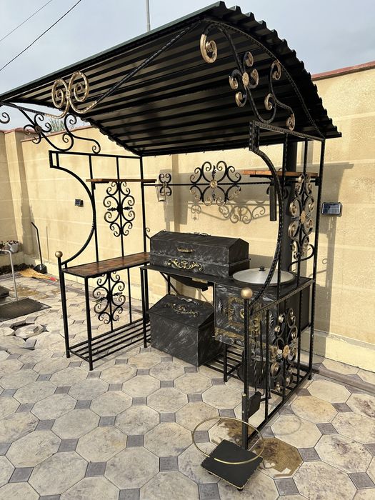 Комплекс 4в1 Мангал печь коктальница барбекю