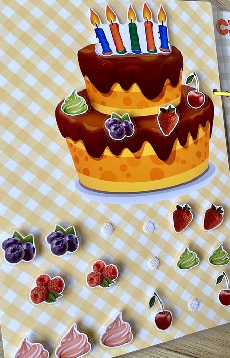 Книга игра «Весела кухня» с велкро, на лепенки