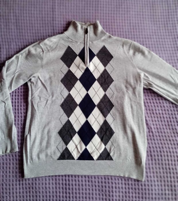 DRESSMANN L Half-Zip елегантен пуловер с поло-яка sweater pullover top