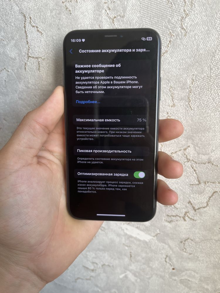 Iphone XS LLA 256 talik imekadan oʻtkan