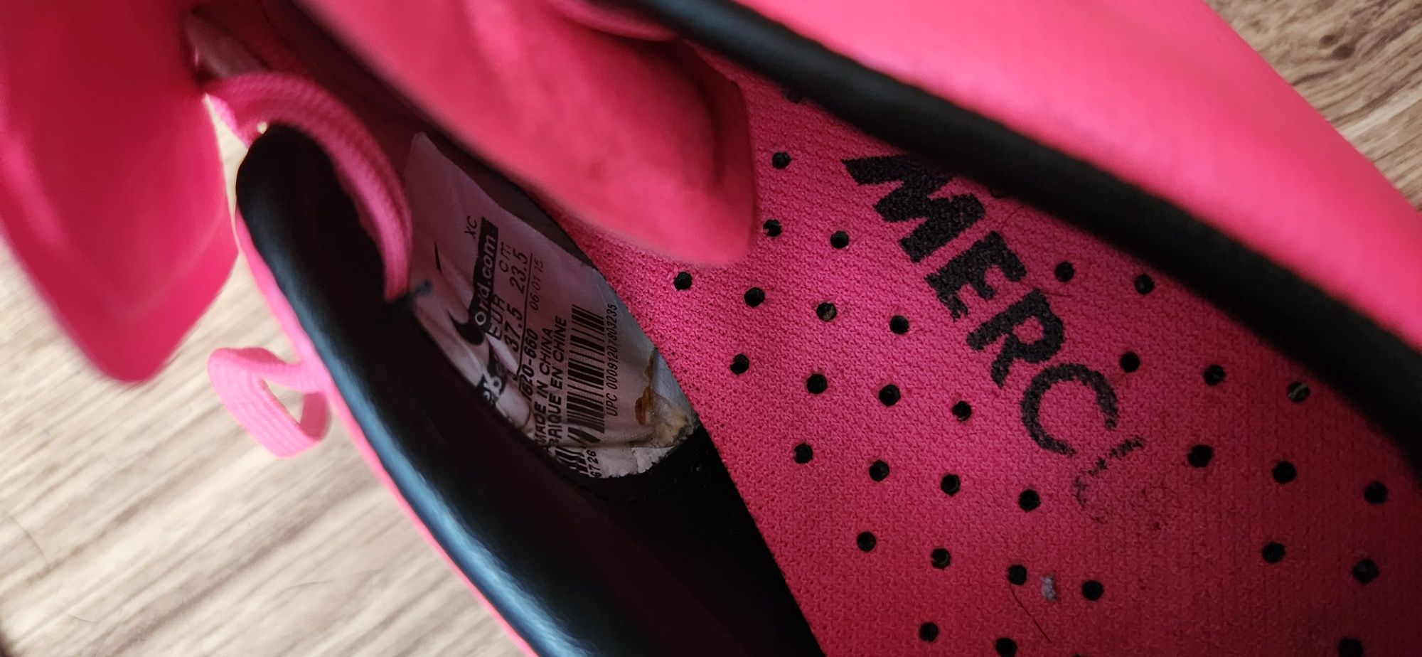 Nike mercurial vapor 10 бутонки -детски футболни обувки 37.5 номер
