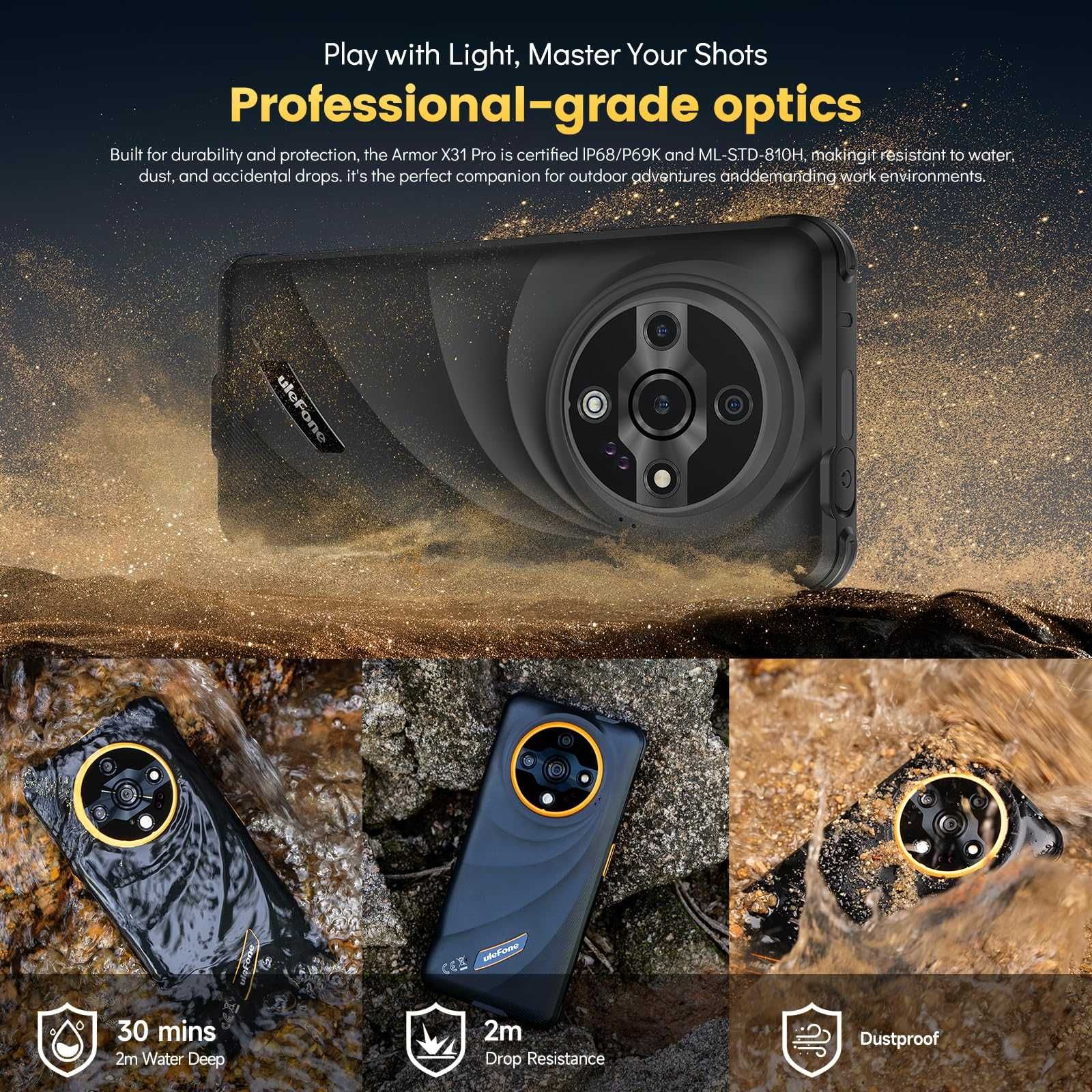 Ulefone Armor X31 Pro 5G 16GB RAM 256GB ROM с IP68 защита