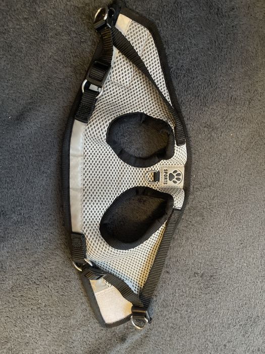 Сиво черен нагръдник  за кучета, 118 x 1,5 см, размер S