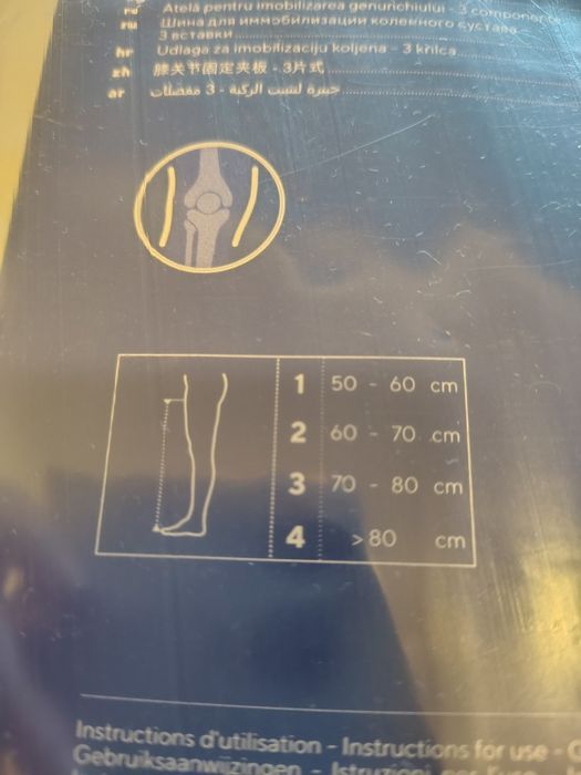 Orteza fixa Genunchi Thuasne Ligaflex Immo 3 Size 1, copii