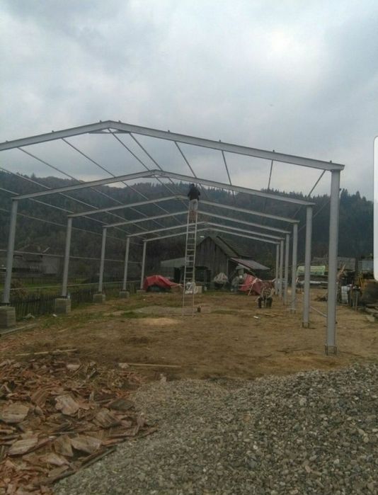 Vand structura metalica de pe stoc 12×25×4 din profile ipe 200 ferme s