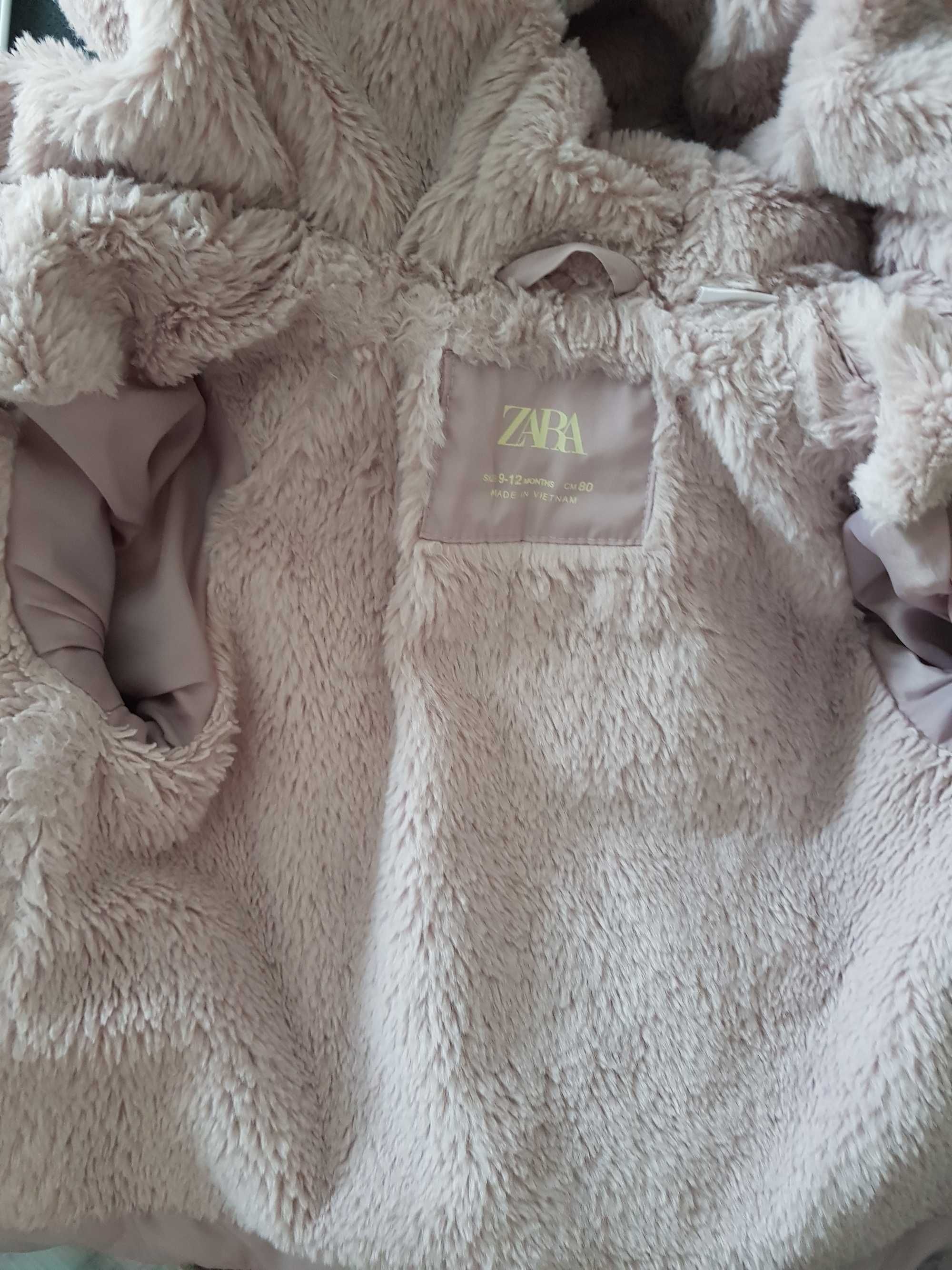Детско зимно яке за момиче Zara 80 см