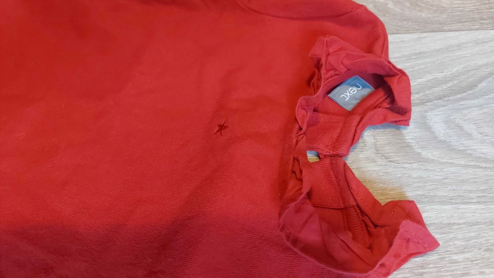 Тениска с дълъг ръкав за момиче 92 см, 3 броя за 5 лв.