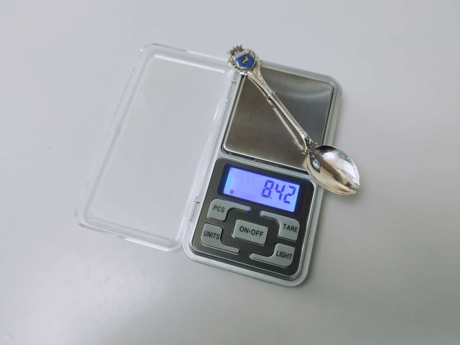 Linguriță Argint 800 suvenir cu stema St. Blasien copii