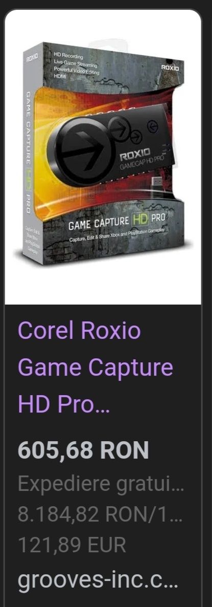 Game capture HD pro ( Nou )