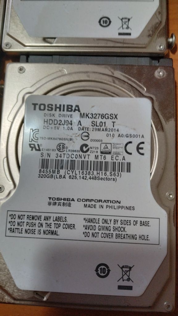 Жёсткий диск HDD Toshiba 320 Gb