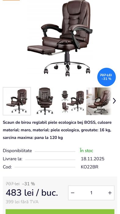 URGENT Vând Scaun de Birou