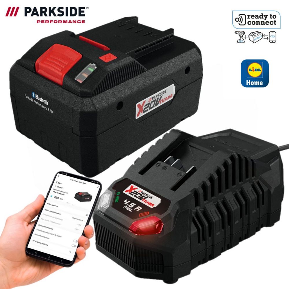 Baterie acumulator Parkside 8ah smart bluetooth