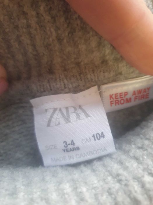 Свитер Zara, одежда на 3 года