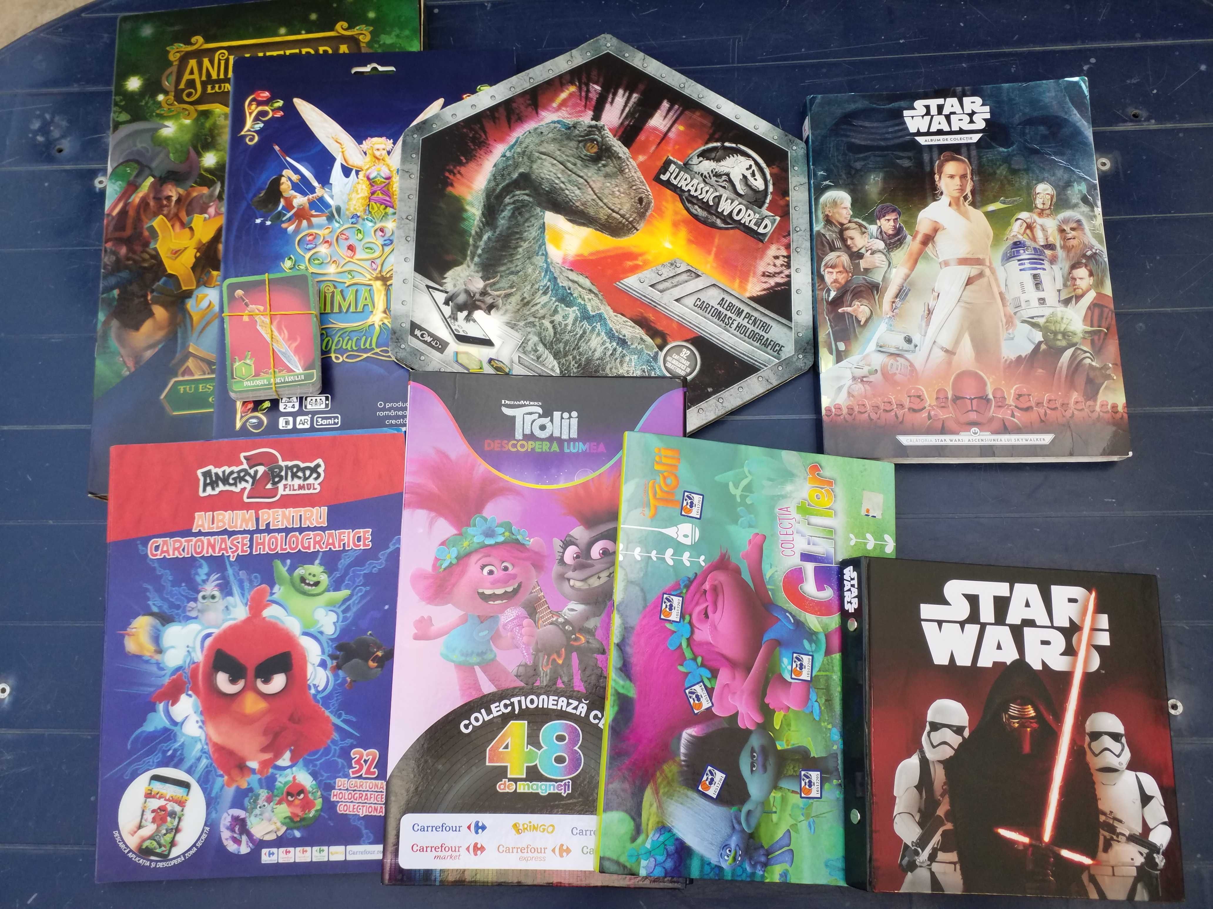 Angry birds2,Star wars kaufland/carrefour,Jurassic World,Trolii,etc