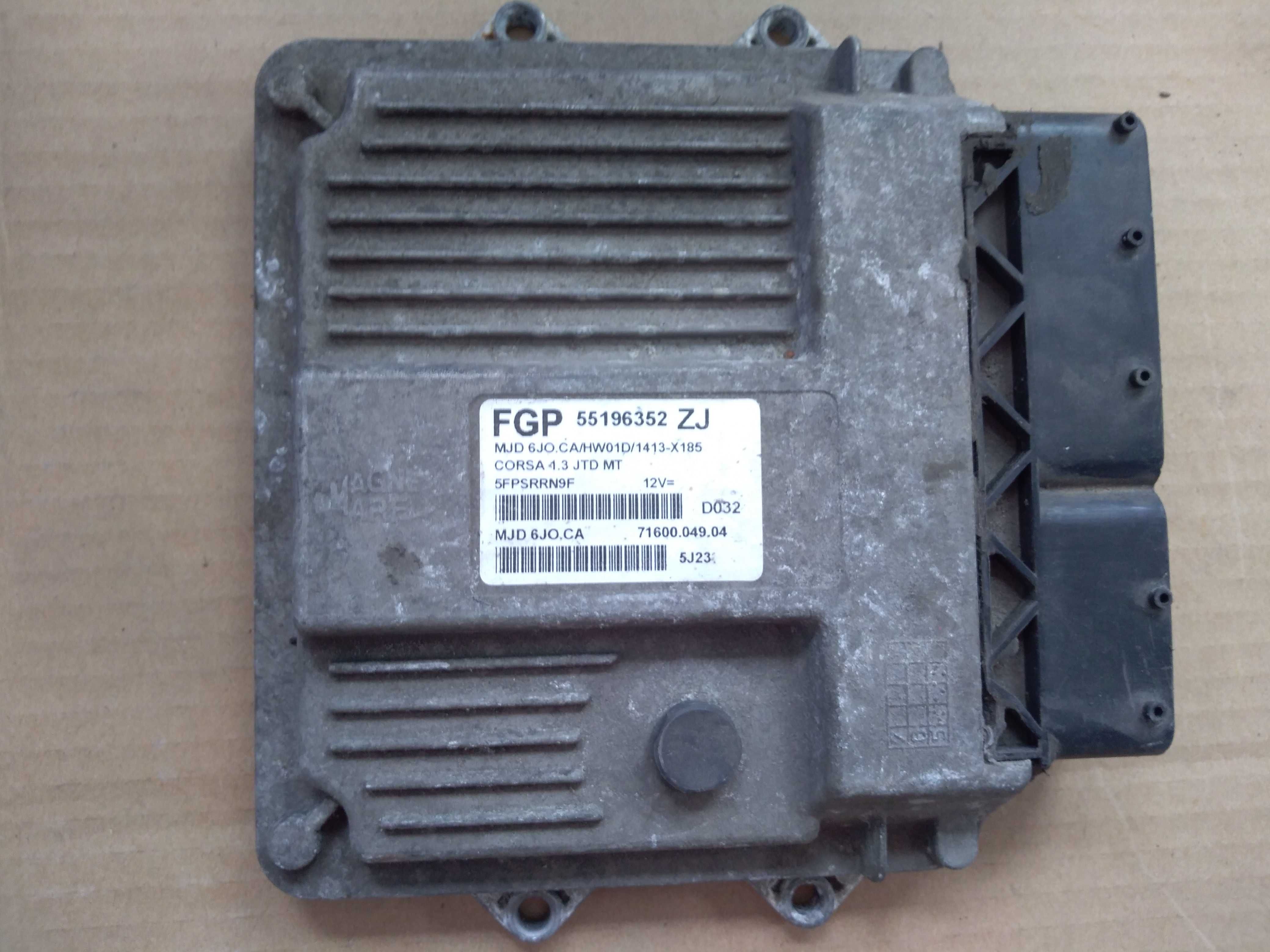 Calculator motor Opel Corsa C 1.3CDTI 55196352ZJ