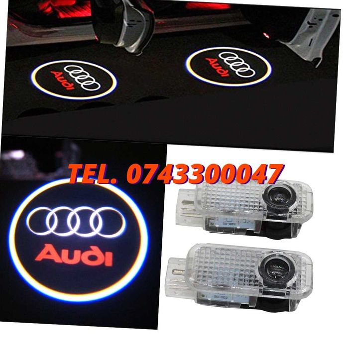 Set Proiectoare Logo Portiera Audi A3 A4 A5 a6 a8 q3 q5 Q7