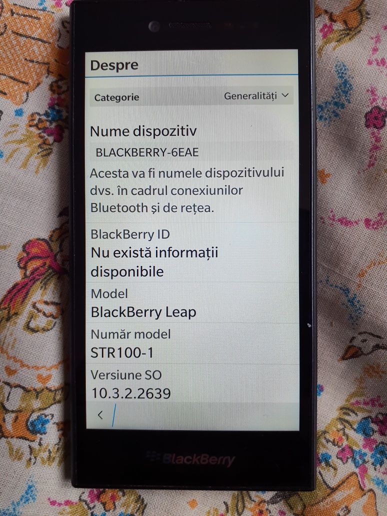 BlackBerry Leap str100-1 liber de retea perfect functional ca nou