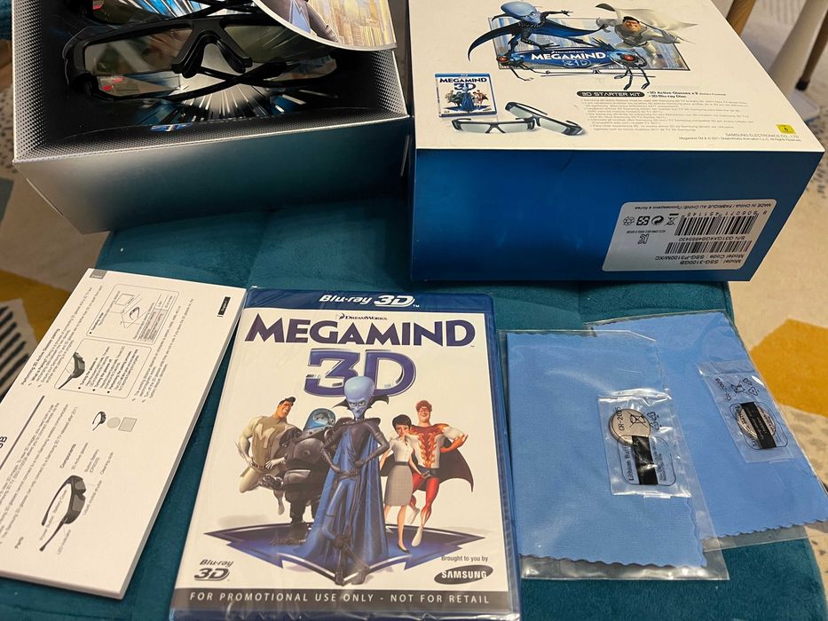 2 Ochelari activi 3D Samsung SSG-3100GB (Bluetooth) noi cu film 3d