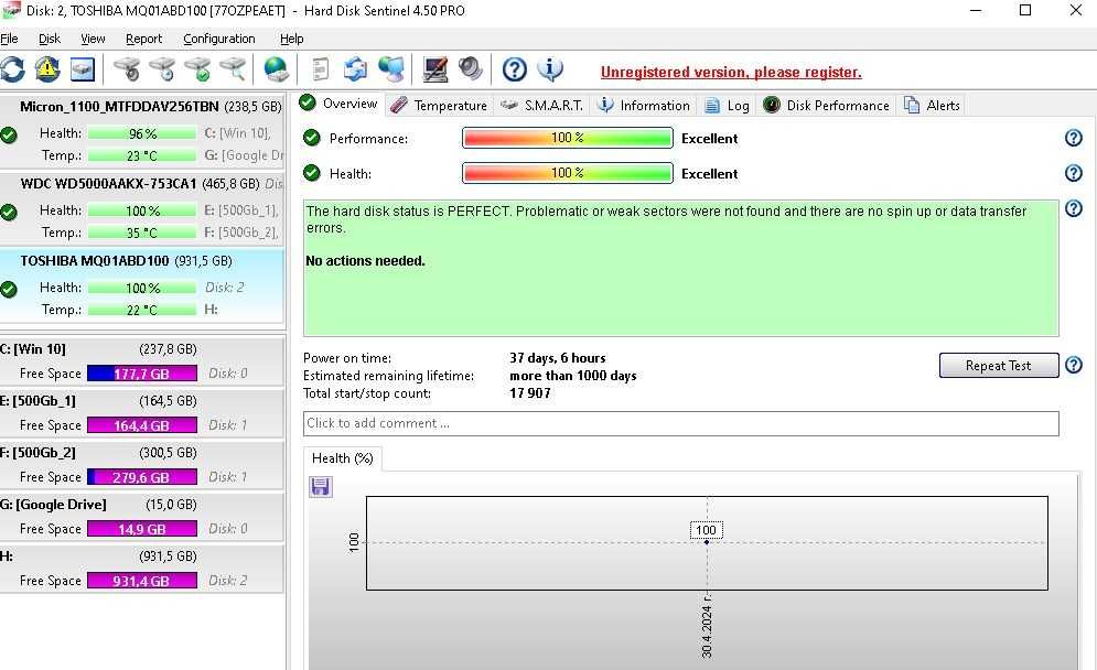 HDD 1 tb 2,5 Toshiba  перфектен промо 39 лв.