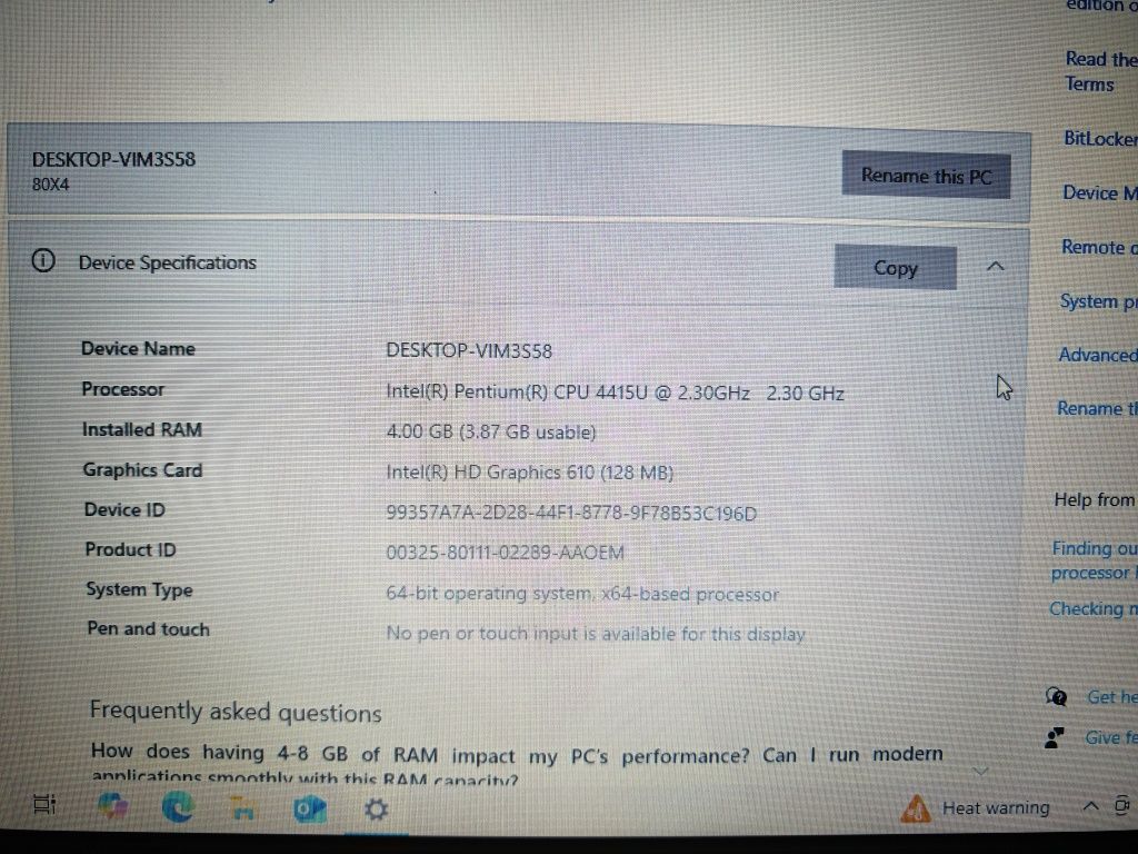 Laptop Lenovo ideapad 320S-14IKB
