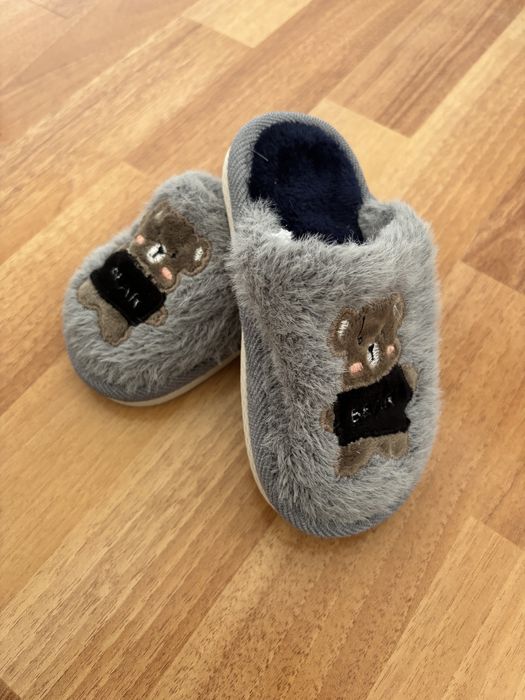 Papucei de casa cu ursuleti pentru copii !