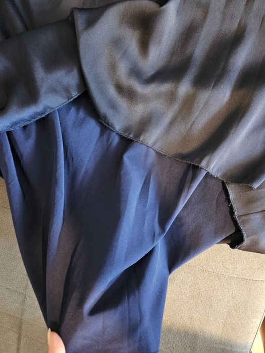 Дълга официална рокля, цвят navy, втора употреба, носена само веднъж