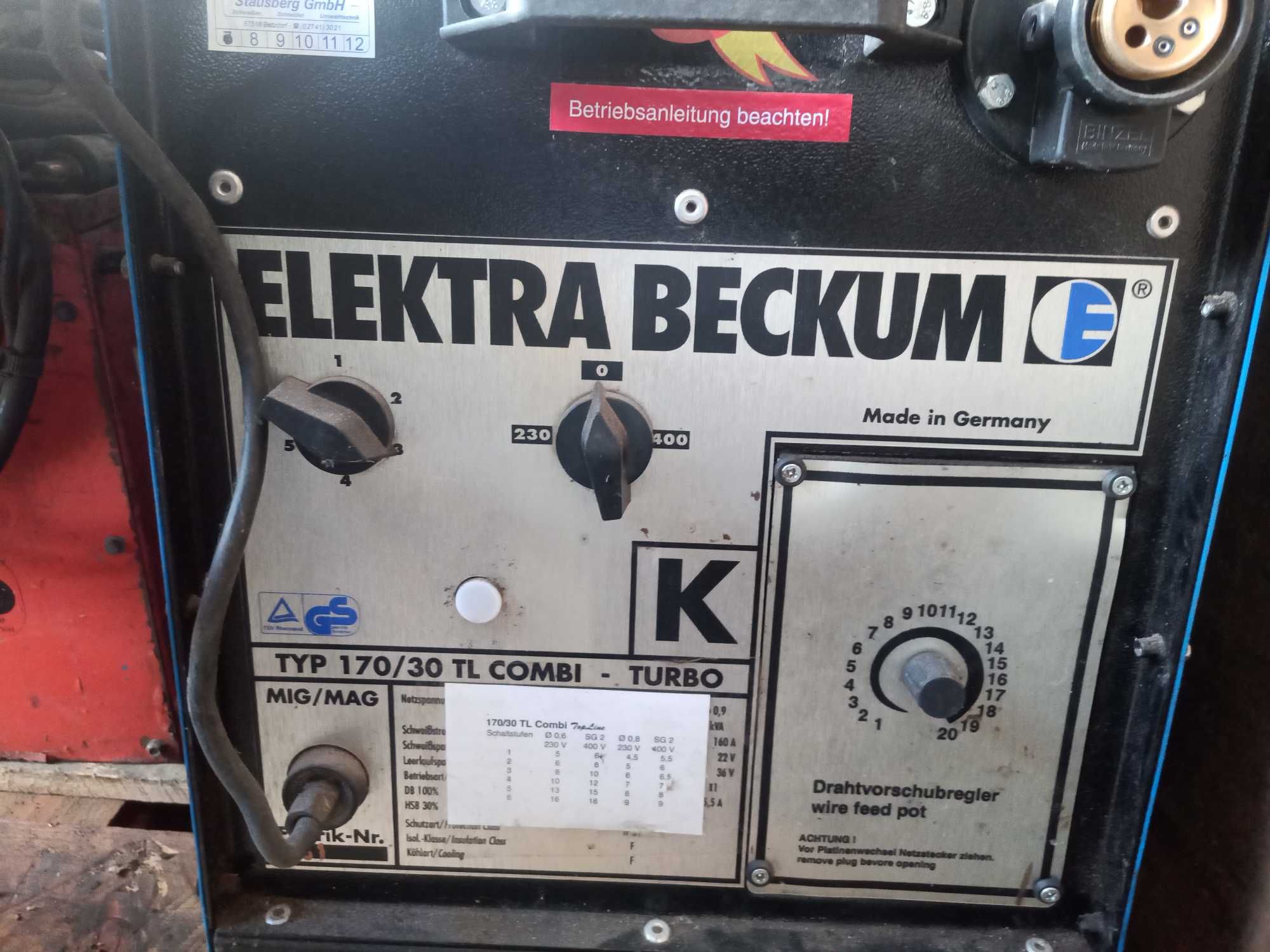elektra beckum миг маг 170 ампера