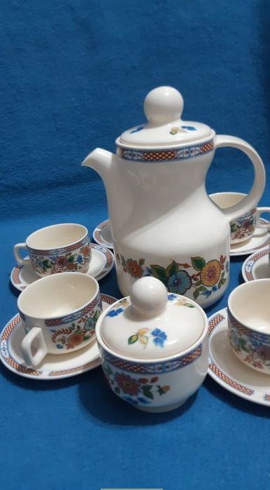 Cadou Sarbatori Serviciu Cafea Ceai Vintage Retro Romania anii 70  ...