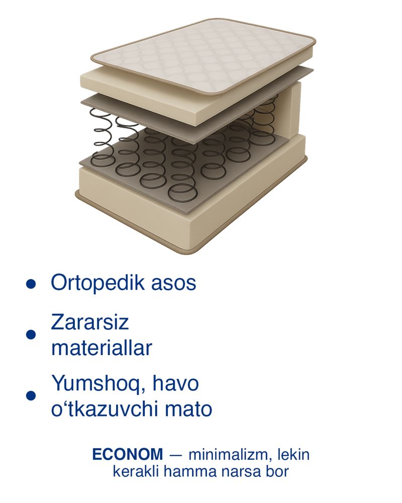 Arzon, ishonchli va qulay matras izlayapsizmi?