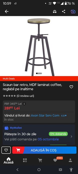 2 scaune bucătărie bar retro