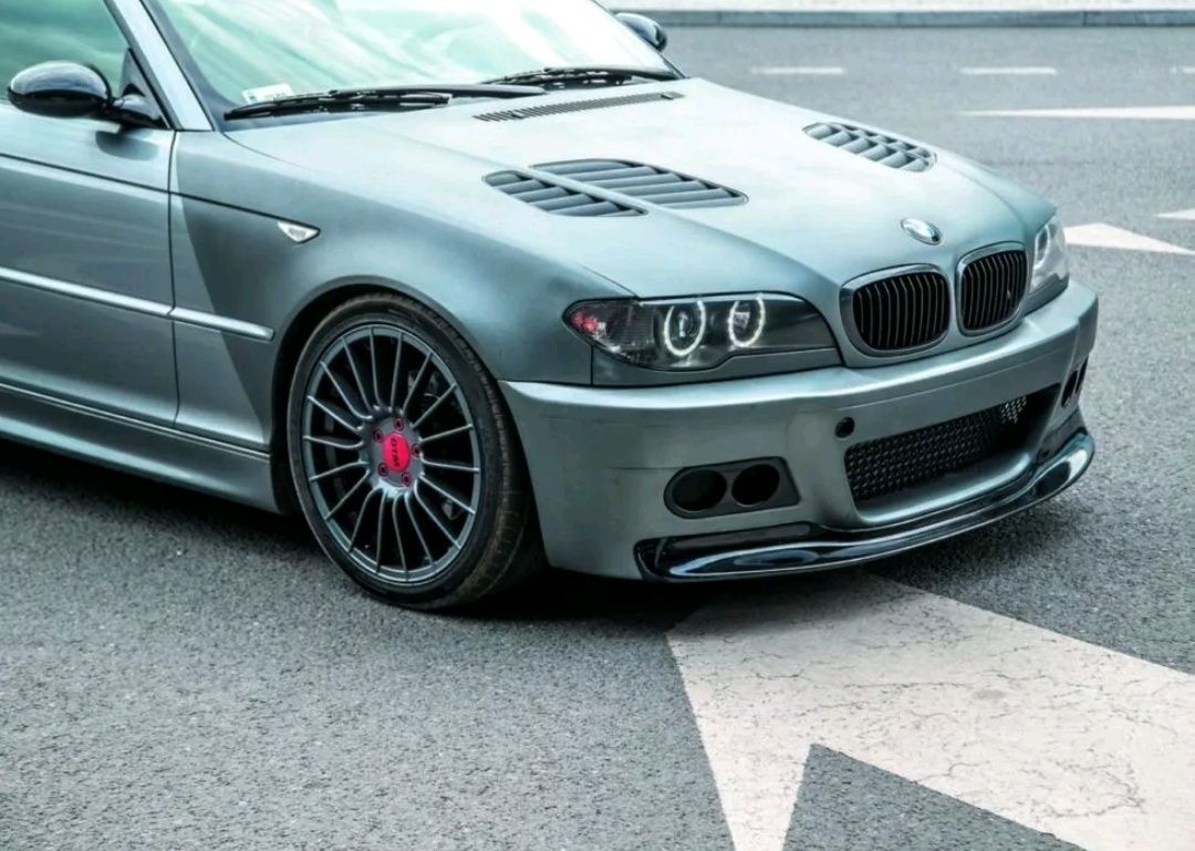 Prelungire lip spoiler sport bara fata BMW Seria 3 E46 model CSL