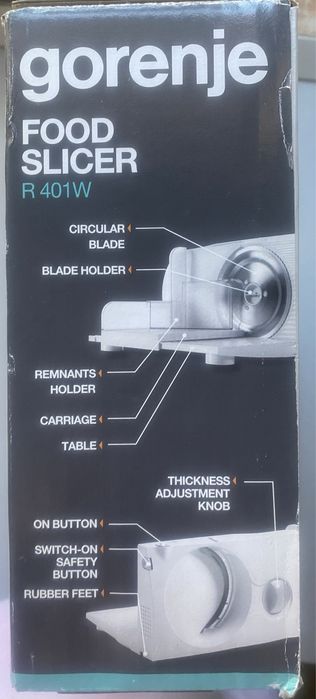 Gorenje R401W Slicer 100W, alb Descriere