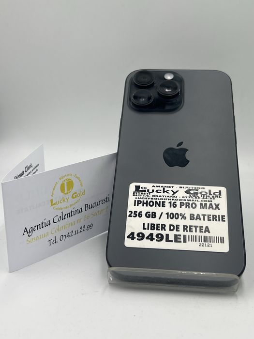 Iphone 16 pro max 256gb/100% baterie #22121