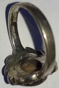 Inel argint 925 cu sidef si marcasite