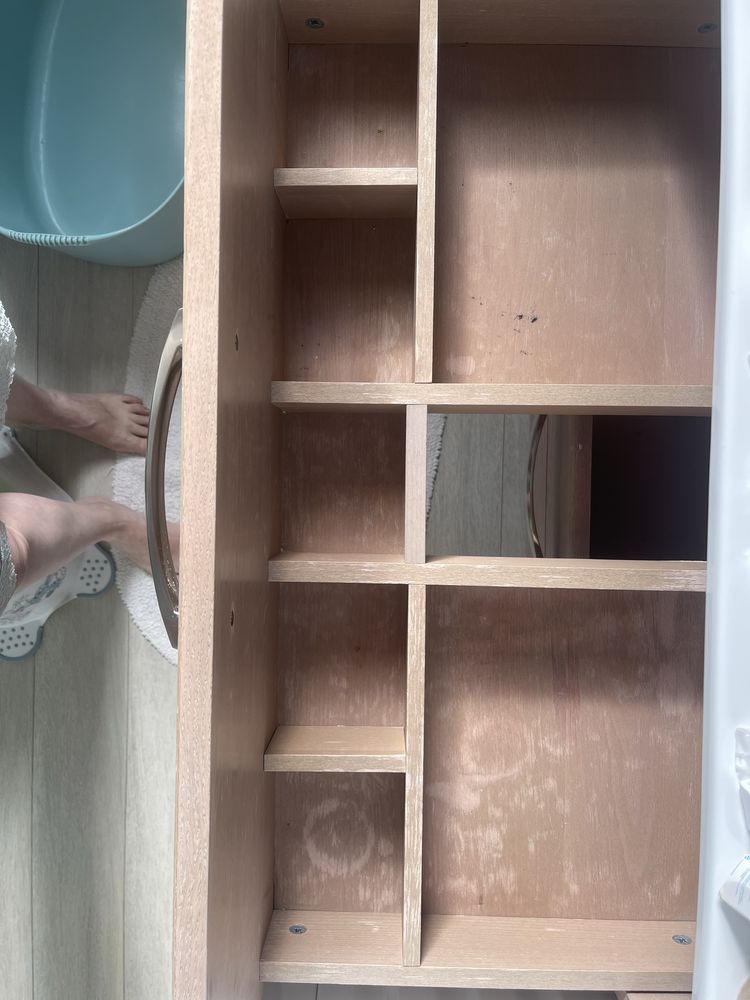 Mobilier baie cu oglinda si bec