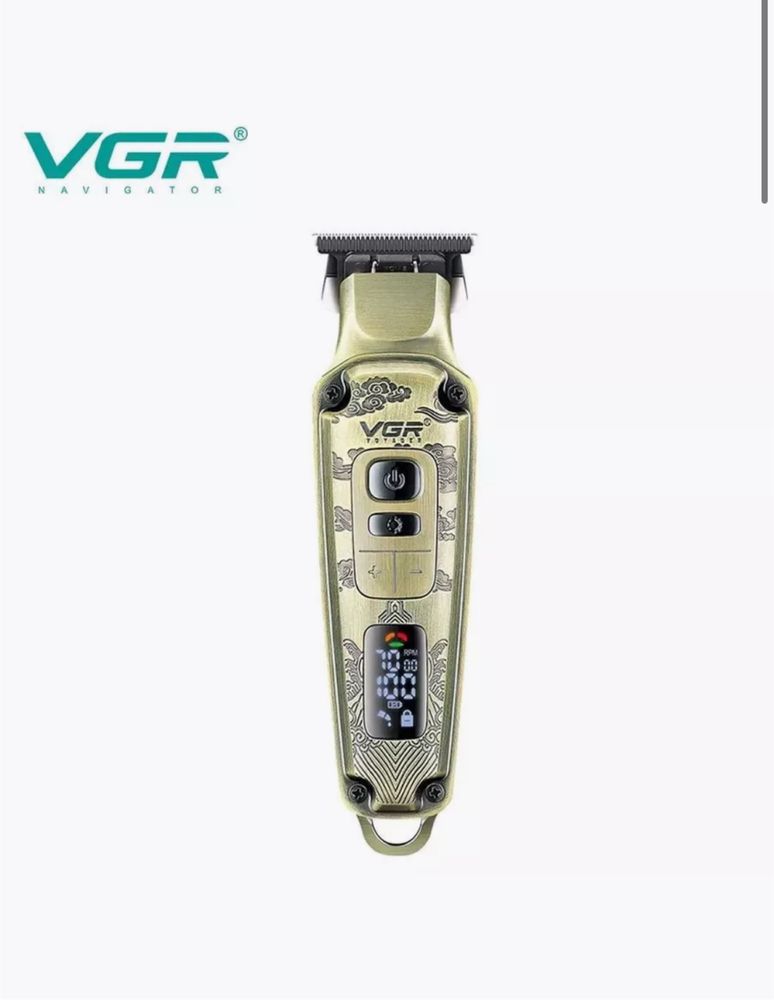 Професионална машинка за подстригване VGR, V-901, Винтидж стил Led