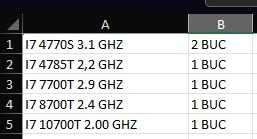 Procesor PC I7 - 10700T 2.00 GHz