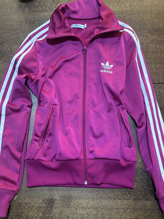 y2k розов adidas суичер