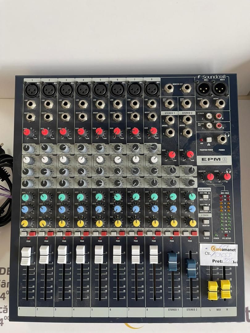 Mixer analog Soundcraft EPM8 -A-